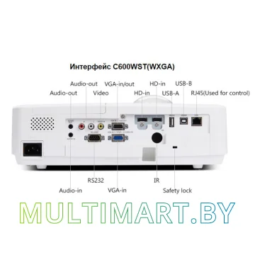 Проектор Byintek C600WST картинка 2